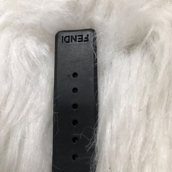 Designer Fendi Bussola Bubble Watch 7.5" 8010G Swiss Made Silicon Stra - Picture 7 of 11